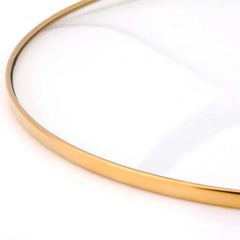 Golden Rim C Type Tempered Glass Lid
