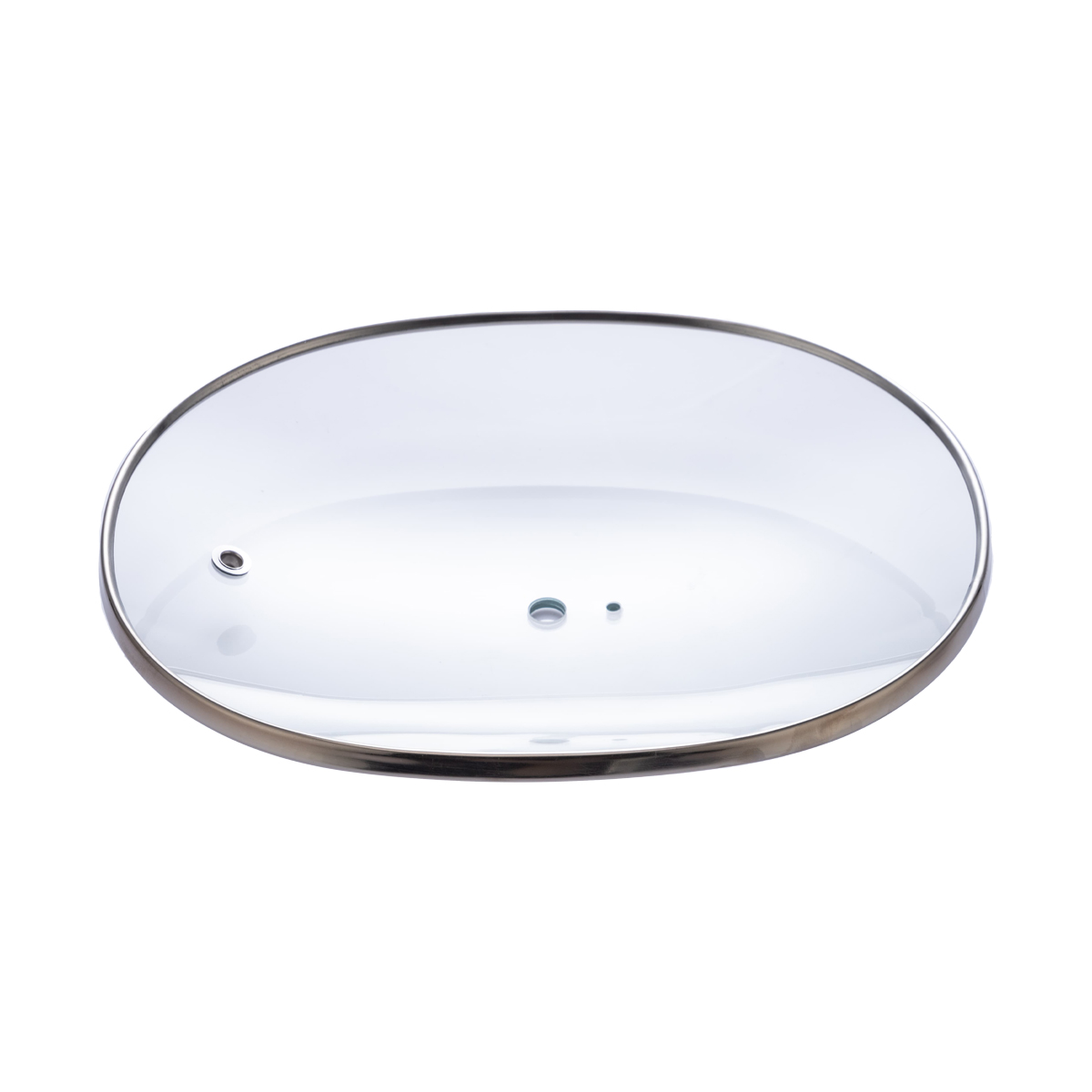 Oval C type glass lid for slow cooker