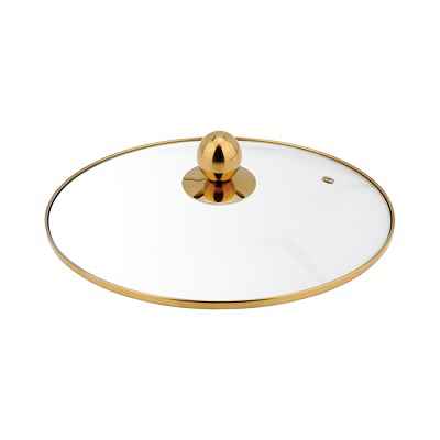 Gilded edge glass lid CYWP